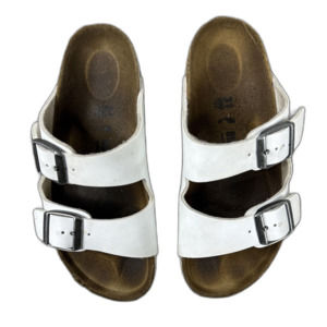 BIRKENSTOCK Girls Youth ARIZONA Birko-Flor White Sandals Sz 13 US / 31 EU